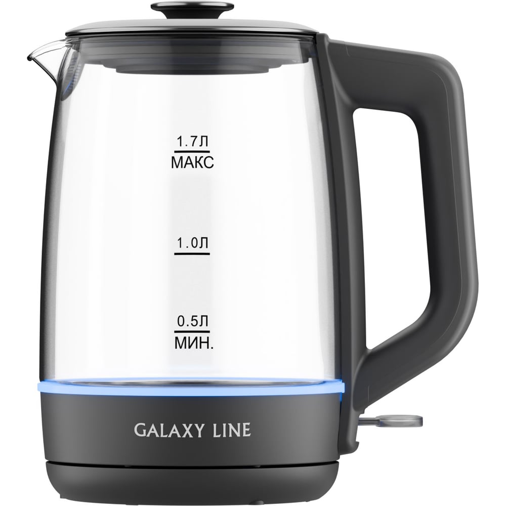 Изображение товара Электрический чайник Galaxy Line GL 0568 2200 Вт 1.7 л черный стекло