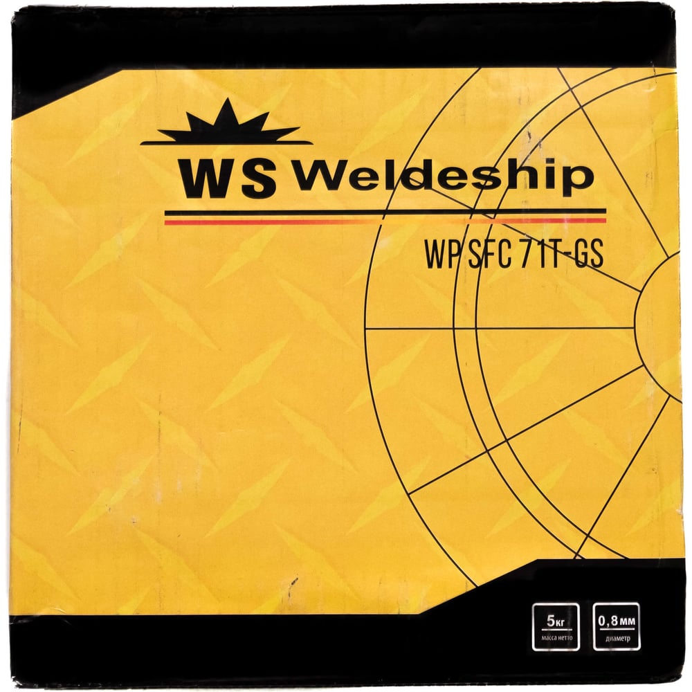 Изображение товара Проволока самозащитная сварочная 0.8мм D200 WS WELDESHIP Е71T-GS