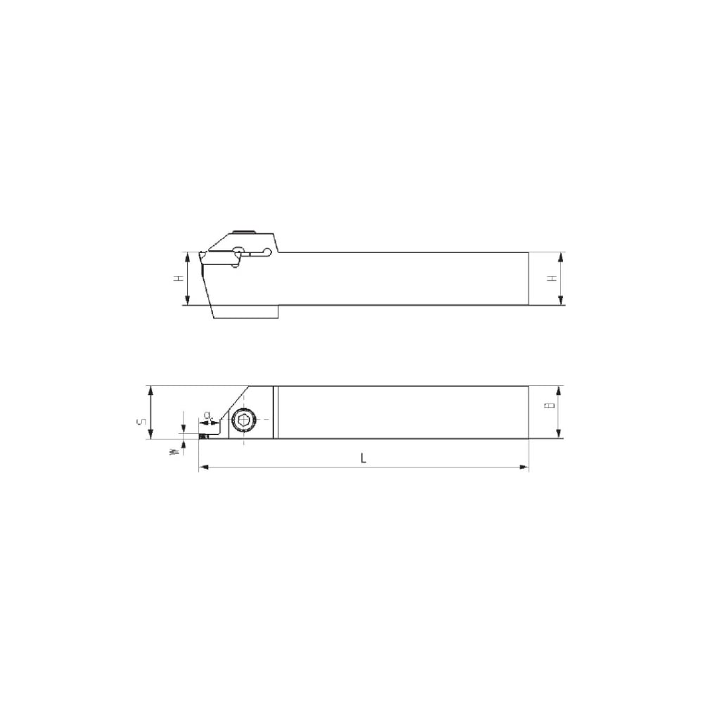 Изображение товара Державка ZCC-CT QEFD2525R17 отрезная канавочная для металла