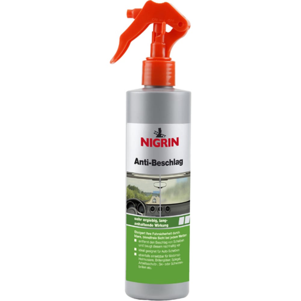 Антизапотеватель NIGRIN спрей для пластика nigrin