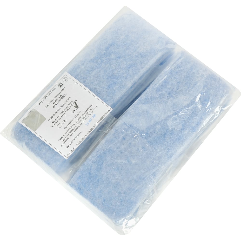 Изображение товара Фильтры воздушные сменные дезар ФВС-КРОНТ класс G4 12 шт