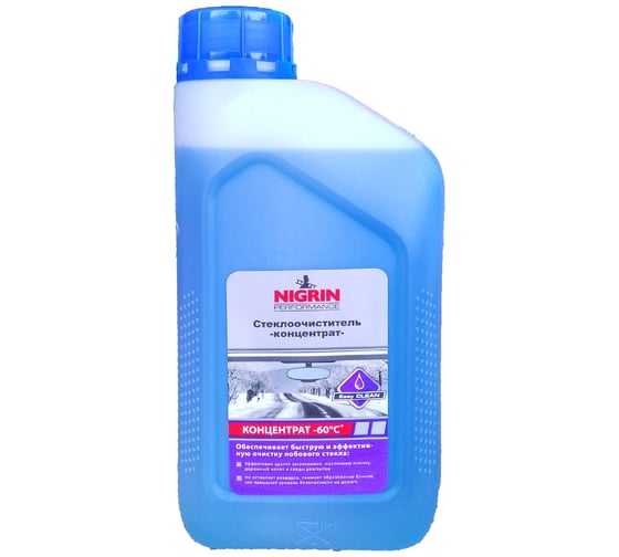 Изображение товара Концентрат незамерзающей жидкости NIGRIN -60°С, 1 л NIG1W60
