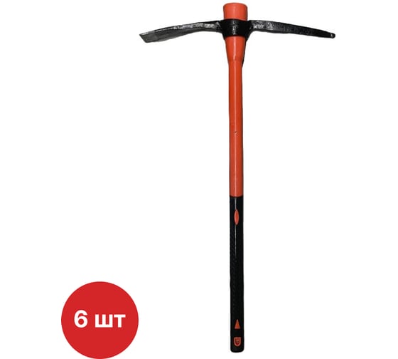 Изображение товара Кирка кайло SAMGRUPP 2000 г фиберглассовая обрезиненная рукоятка 900 мм (упаковка 6 шт) SAMC-036300002-6