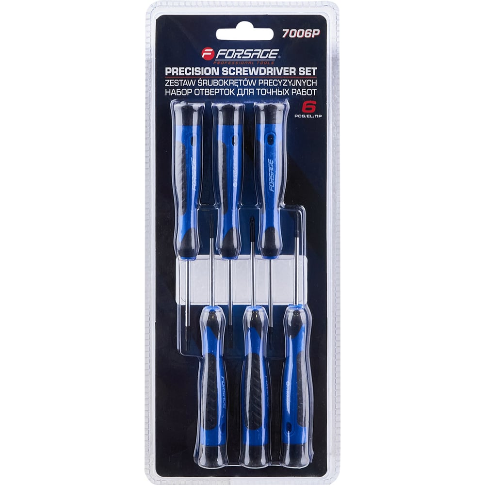 Изображение товара Набор отверток Forsage 6 пр. для точных работ высокое качество