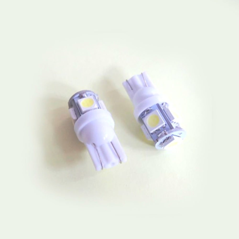 Изображение товара Автолампа светодиодная LONGTEK W5W(T10) 12V 1,20W W2,1x9,5d White (белый, 5050/5), комплект 10 шт T10-0027W