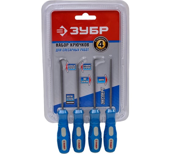 Изображение товара Набор крючков ЗУБР 4 предмета 21553-H4