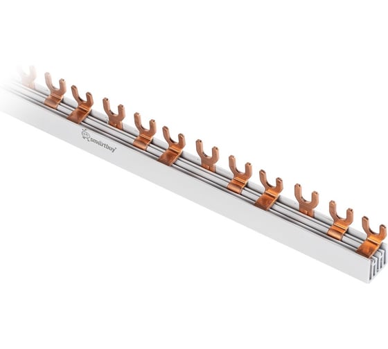 Изображение товара Шина соединительная Smartbuy типа FORK (вилка), 3П, 63А, 220 мм SBE-fork-3-22