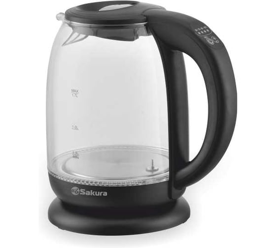 Изображение товара Чайник электрический Sakura SA-2718DBK (1.7) стекл 5темп реж РТ-00054724