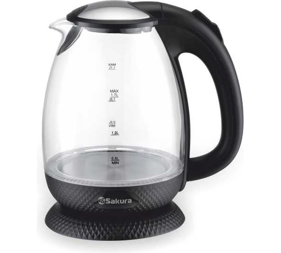 Изображение товара Чайник электрический Sakura SA-2721BK (1.7) стекл подсветка РТ-00054727