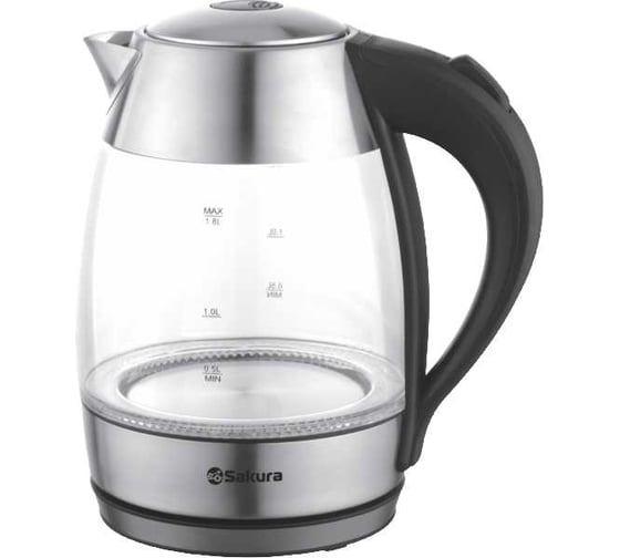 Изображение товара Чайник электрический Sakura SA-2727SBK (1.8) стекл подсветка РТ-00056719