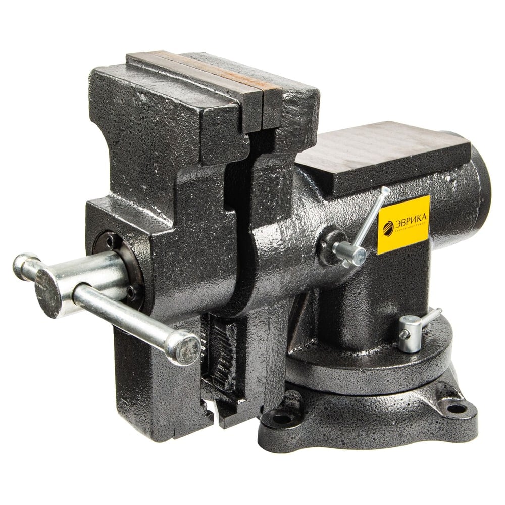 Изображение товара Тиски слесарные ЭВРИКА ER-192125 многофункциональные с наковальней, поворотом в двух плоскостях 5-1 225025