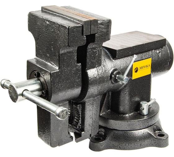 Изображение товара Тиски слесарные ЭВРИКА ER-192125 многофункциональные с наковальней, поворотом в двух плоскостях 5-1 225025
