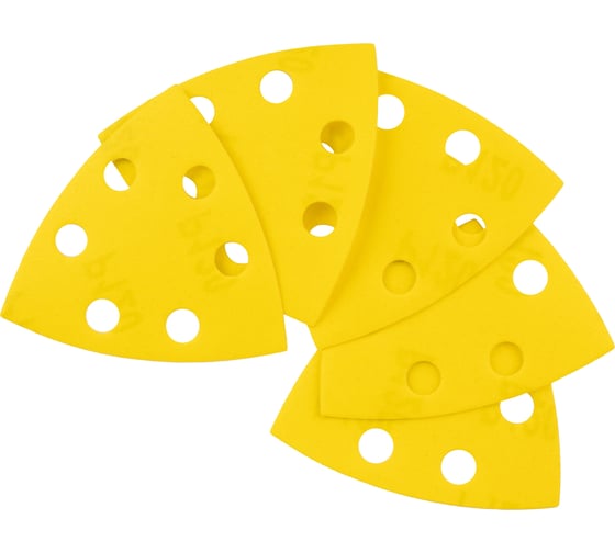 Изображение товара Лист шлифовальный на бумажной основе Свое Ремесло Amber 93х93мм 6отв. Р120 (4 упак по 5шт) АМ200364