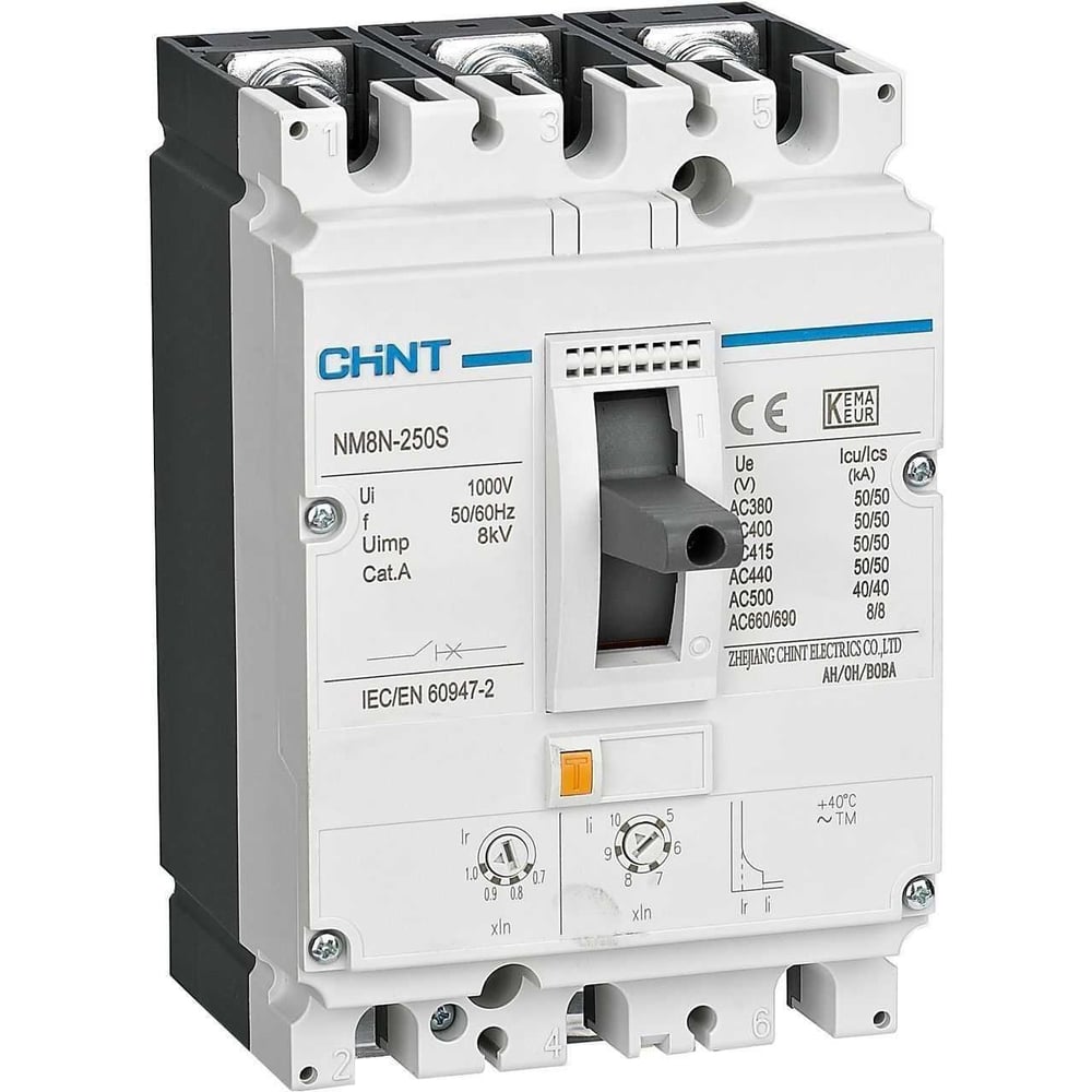 Изображение товара Автоматический выключатель защиты двигателя CHINT NM8N 25А 50кА IP40