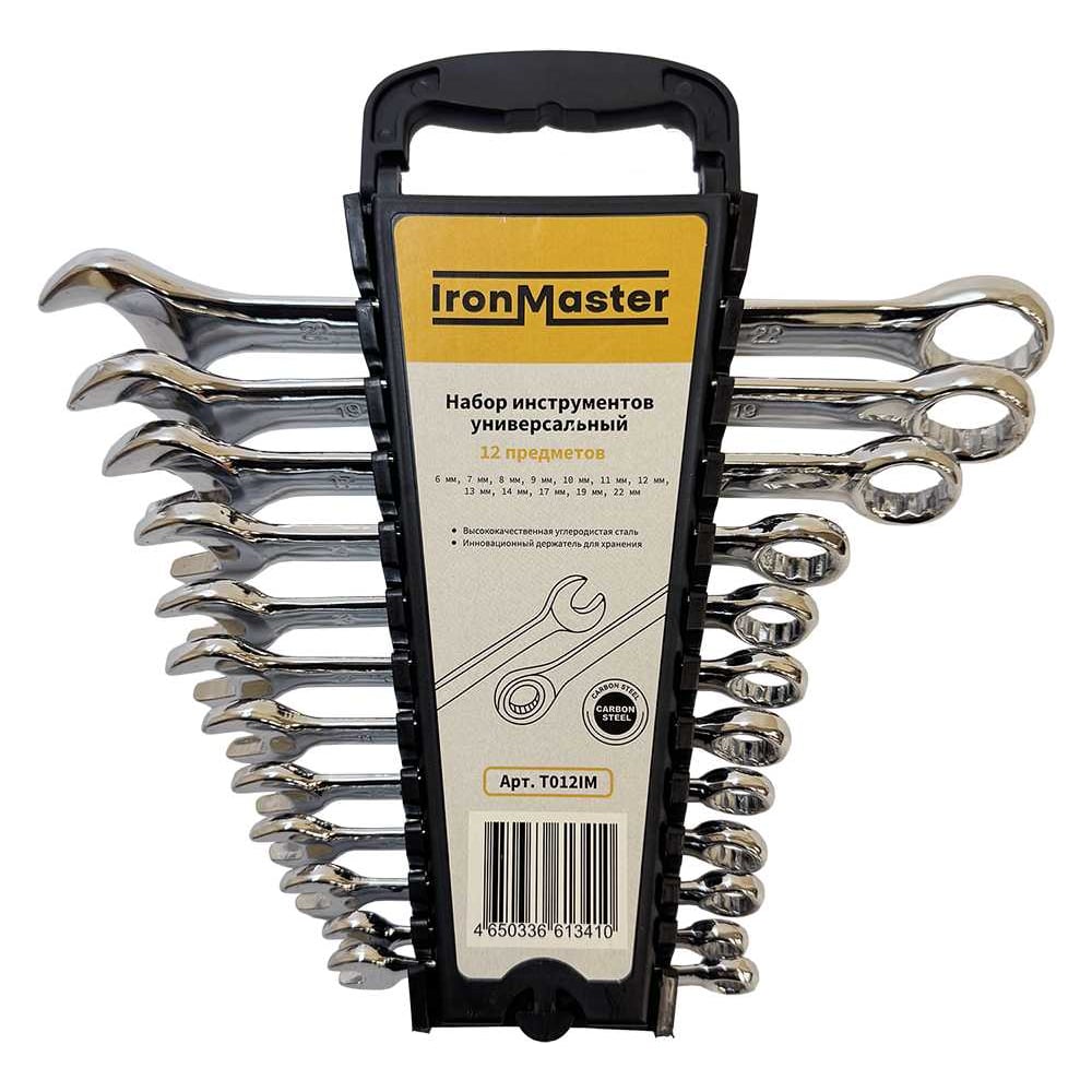 Изображение товара Набор ключей комбинированных Iron Master 12 предметов 6-22 мм T012IM