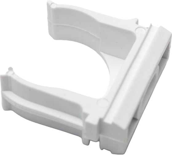 Изображение товара Крепеж-клипса для труб Урал ПАК белая, d25 мм, 10 шт. АТ-20125-010