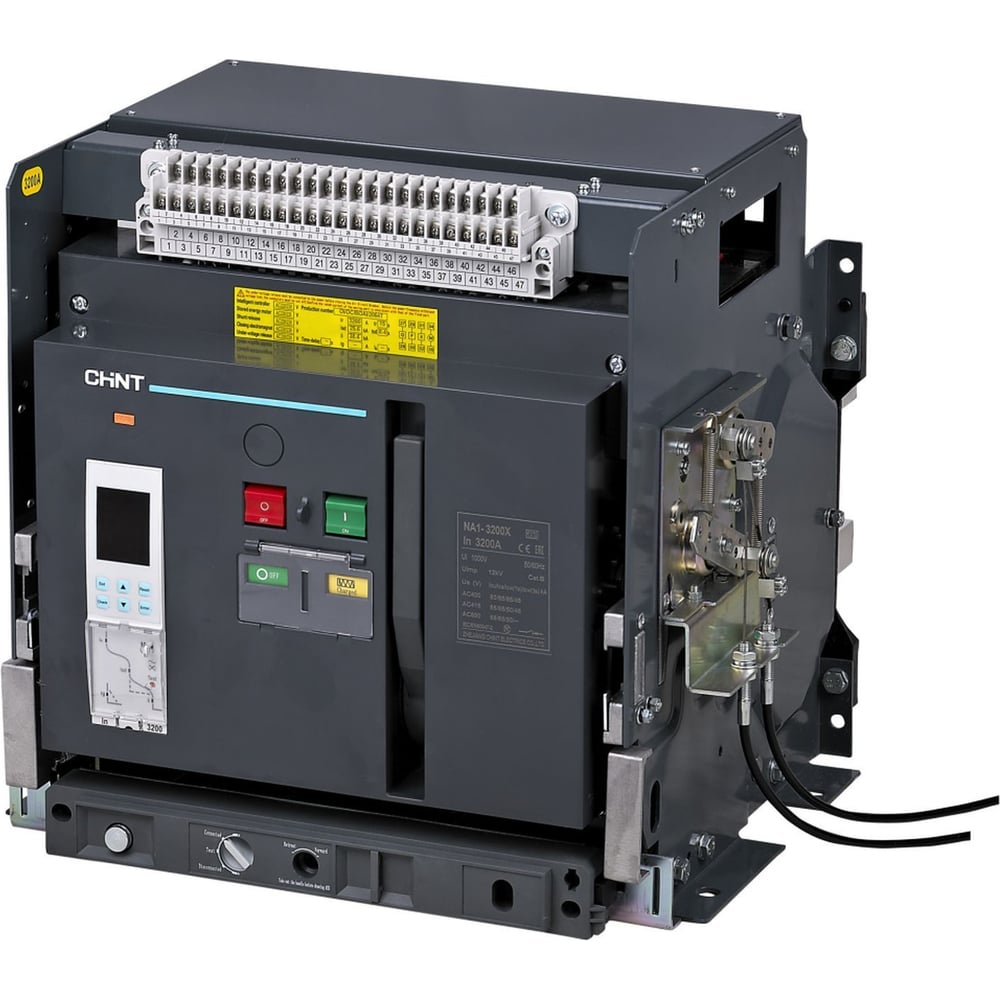 Изображение товара Автоматический выключатель CHINT NA1-3200-2500M/3P стационарный 2500А 80кА AC230В
