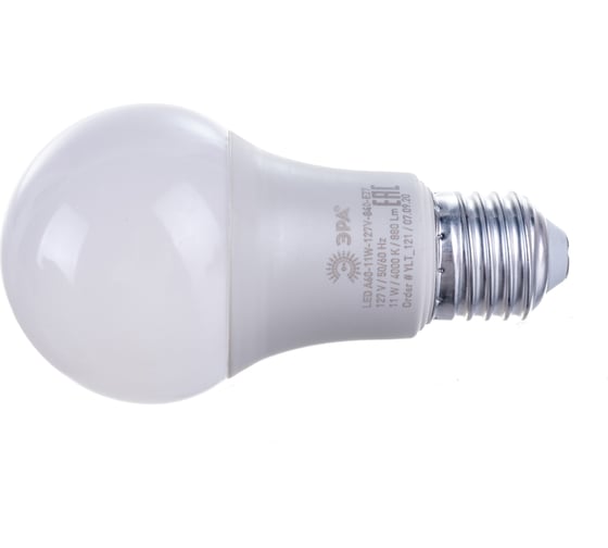 Изображение товара Светодиодная лампа ЭРА LED A60-11W-127V-840-E27 диод, груша, 11Вт, 127В, нейтральный свет, E27 10/100/1200 Б0049100