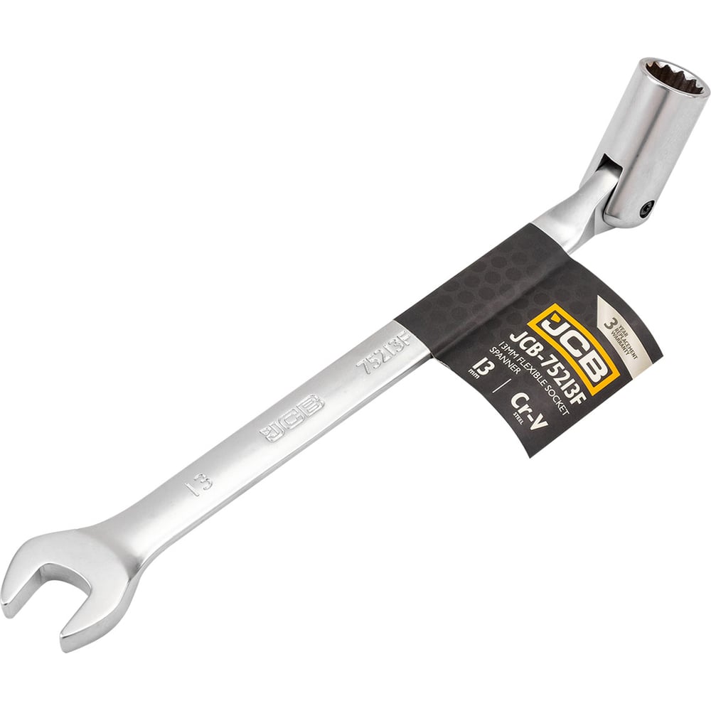 Изображение товара Рожковый шарнирный 13 мм JCB JCB-75213F(66103) - прочный CrV, антикоррозийное покрытие