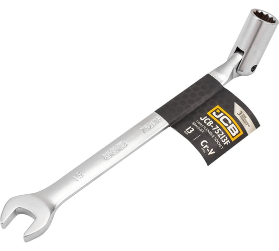 Изображение товара Ключ рожково-торцевой шарнирный 13мм JCB JCB-75213F(66103)