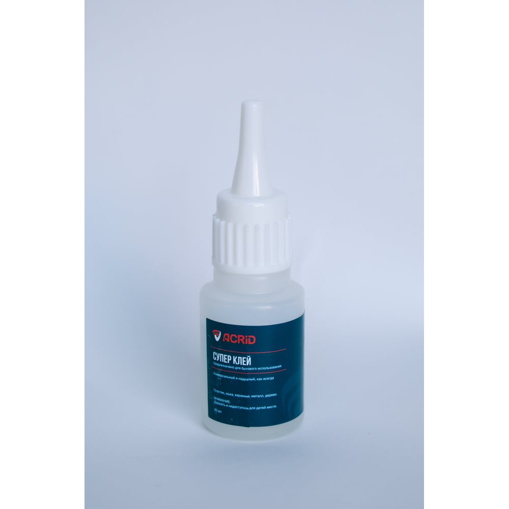 Изображение товара Суперклей АКРИД 20 мл в тюбике, упаковка 3 шт. 306020