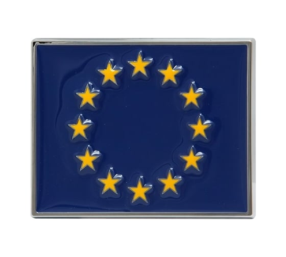 Изображение товара Эмблема АВТОСТОП CHROME ФЛАГ ЕВРОСОЮЗ 70x55 мм AB-62580