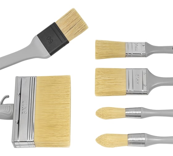 Изображение товара Набор кистей Rollingdog Standard L100 15/18/30/50/50/30, 120 мм, 6 шт, синтетика 10775