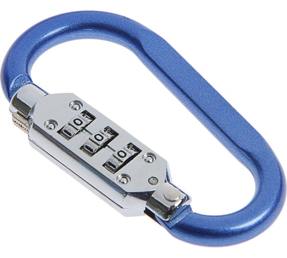 Изображение товара Карабин с кодовым замком ТУНДРА цвет синий 4668271