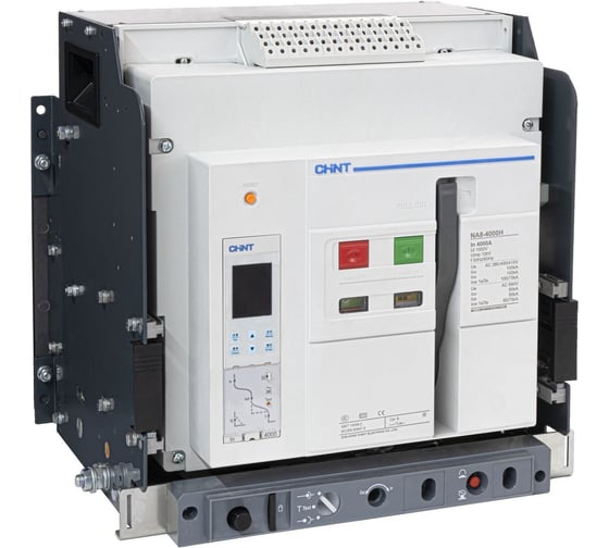 Изображение товара Воздушный автоматический выключатель CHINT NA8-4000H-4000H/3P выкатной, 4000А, 100кА, тип H, AC230В (R) 262729