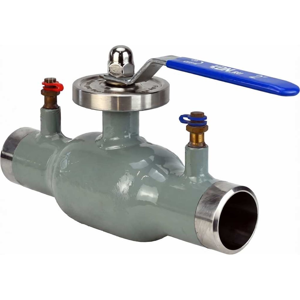 Изображение товара Кран шаровой регулирующий DN.ru 316-316-SP-W-H Ду65 Ру16, неполнопроходной под приварку, с рукояткой, с ниппелями D160-77800