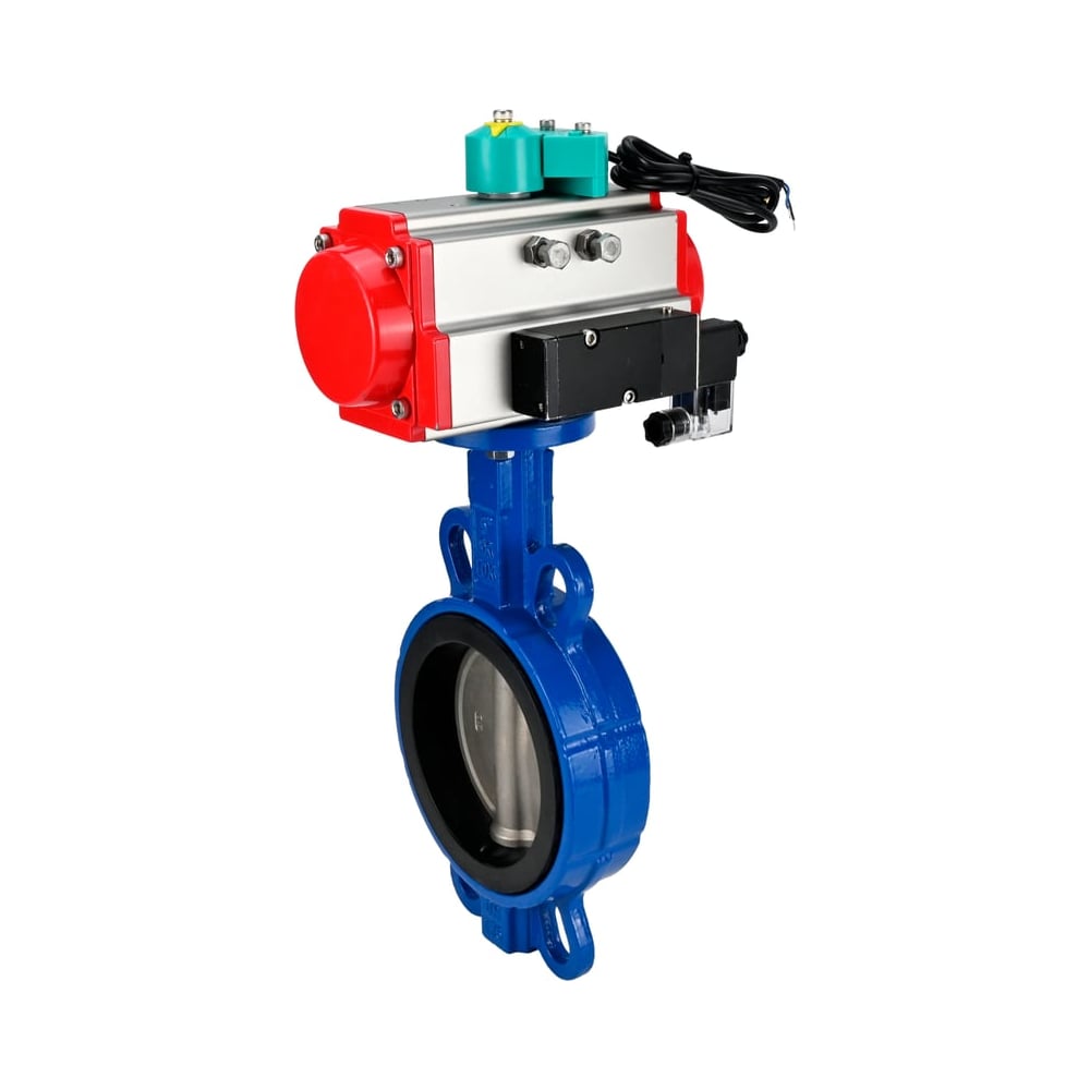 Изображение товара Затвор дисковый для абразивных сред DN.ru QT450-316-EPDM-2W-Fb-H Ду50 Ру16 с пневмоприводом