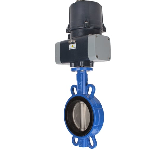 Изображение товара Затвор дисковый для абразивных сред DN.ru QT450-316-EPDM-2W-Fb-H Ду150 Ру16, эл.привод ЭПВП-014 220В с пружинным возвратом D050-87841