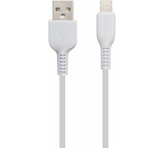 Изображение товара Кабель USB 2.0 Hoco X13, AM/Lightning M, белый, 1м макс. ток 2,4 А 6957531061151