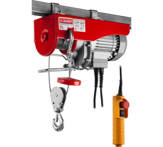 Изображение товара Электротельфер 0,5 т ЗУБР ЗЭТ-500