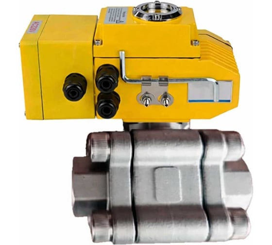 Изображение товара Кран шаровой DN.ru 316-316-PTFE-FP-SW-ISO-H Ду80 Ру63 под приварку, эл.привод QT-030 220В HARK 4-20мА D160-76591