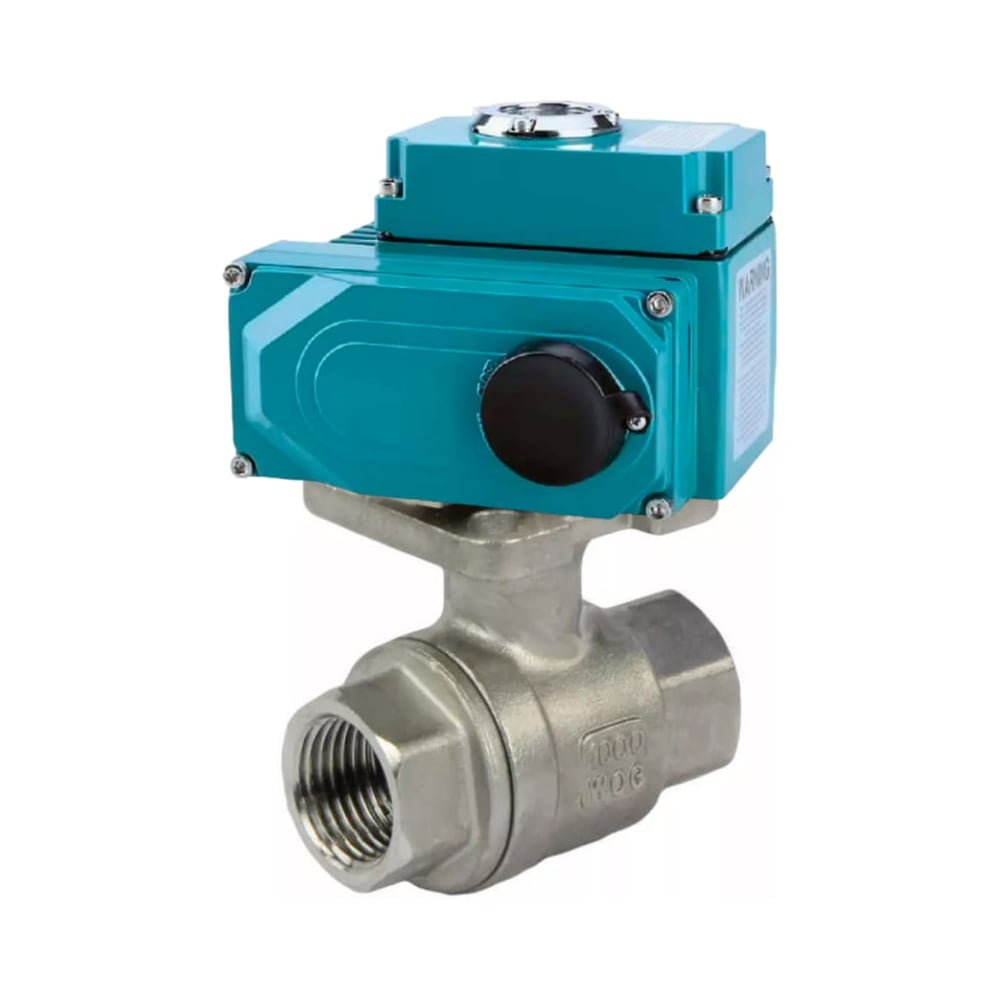 Изображение товара Кран шаровой DN.ru КШМП.316.230-ISO Ду40 Ру63 ВР, электропривод QT-005-220-4-20мА HARK D160-75526