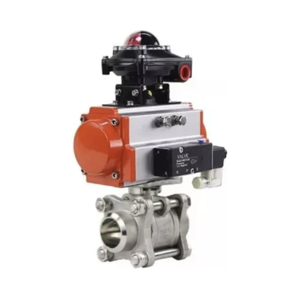 Изображение товара Кран шаровой DN.ru КШПП 316.200-ISO Ду40 Ру40 с пневмоприводом PA-SA-105