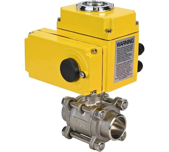 Изображение товара Кран шаровой DN.ru КШПП 316.200-ISO WDVF Ду20 Ру63 под приварку, эл.привод QT-005-220-4-20мА DAR D160-75756