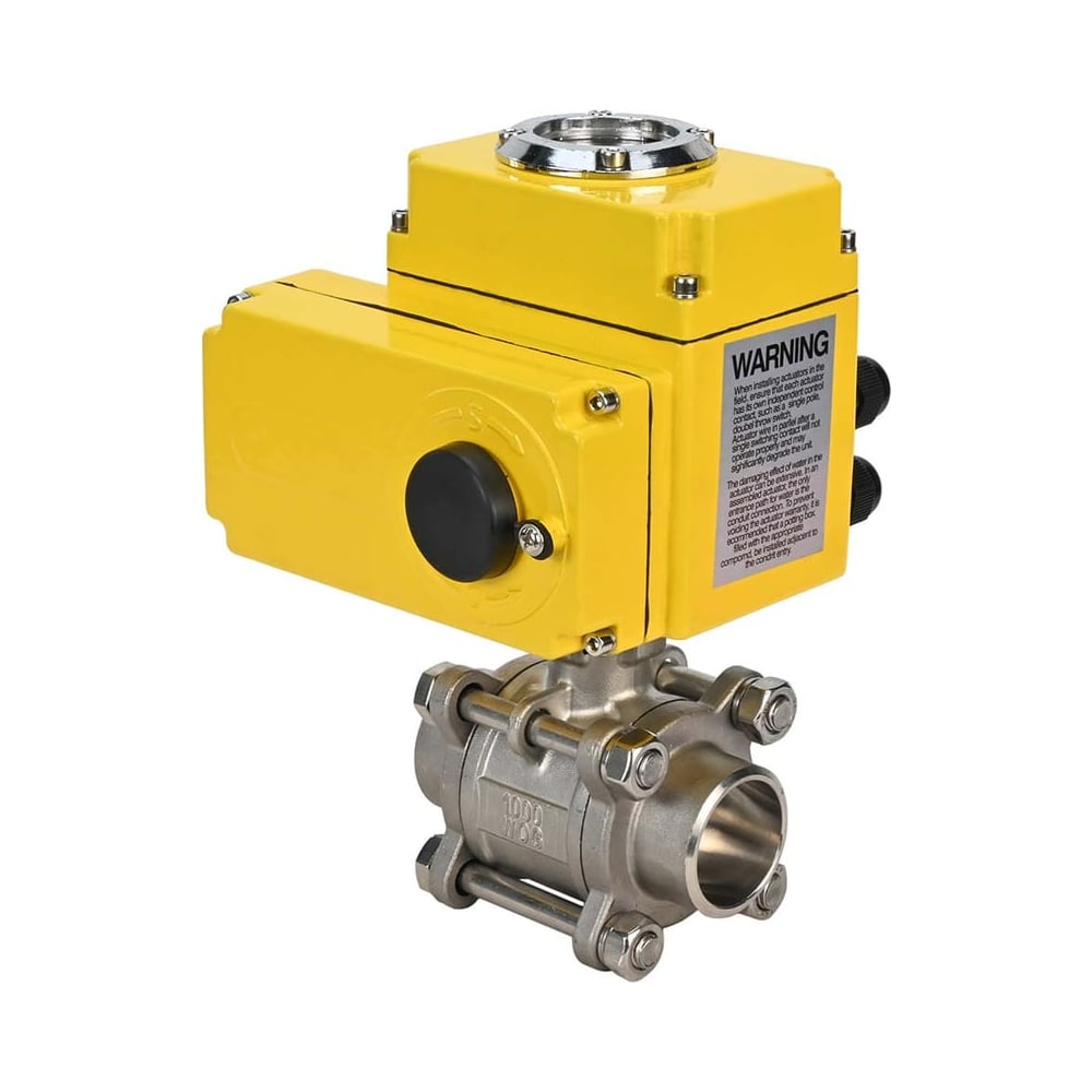 Изображение товара Кран шаровой DN.ru КШФП 316 200 Ду20 Ру40 фланцевый электропривод