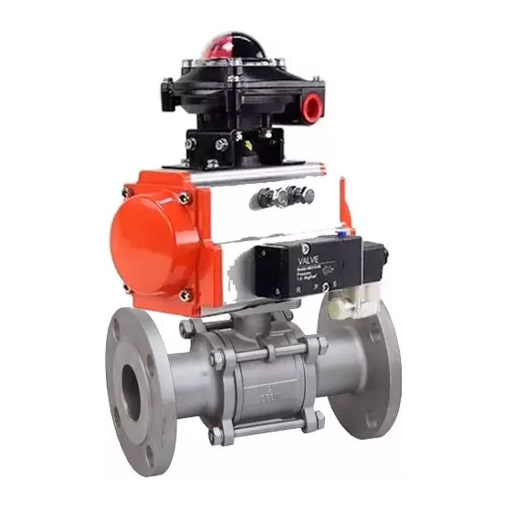 Изображение товара Кран шаровой DN нера, Ду25, Ру40, нержавеющая сталь, фланцевый монтаж, профессиональный