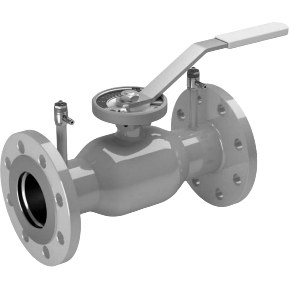 Изображение товара Кран шаровой регулирующий DN.ru 316-316-SP-F-H Ду32 Ру40, неполнопроходной фланцевый, с рукояткой, с ниппелями D160-77808