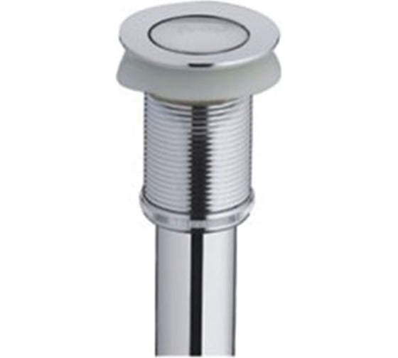 Изображение товара Выпуск для сифона Frap click-clack цельнометаллический, пробка 38 мм, без перелива, хром F66 518435