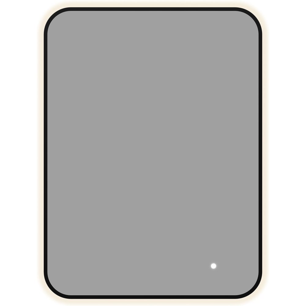 Изображение товара Зеркало Aquanet Контур с LED подсветкой 600x800 мм черная рама настенное