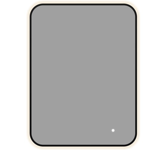 Изображение товара Зеркало Aquanet Контур, 600×800 мм, LED, ТХ, цвет черный (367649) 00367649