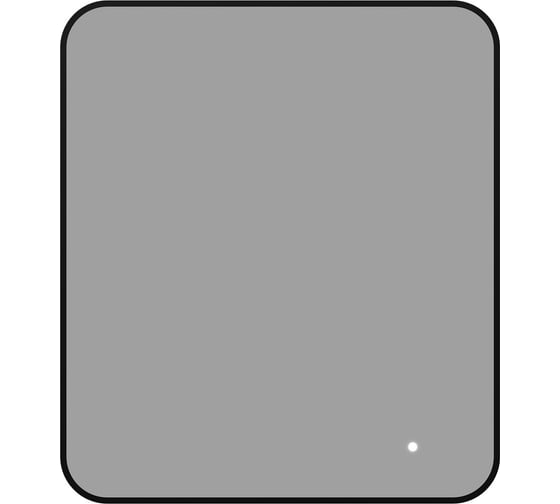 Изображение товара Зеркало Aquanet Контур, 800×700 мм, LED, ТХ, цвет черный (367650) 00367650