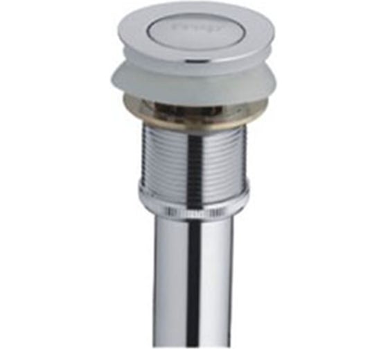 Изображение товара Выпуск для сифона Frap click-clack цельнометаллическая пробка, 38 мм с переливом, хром F66-2 518437