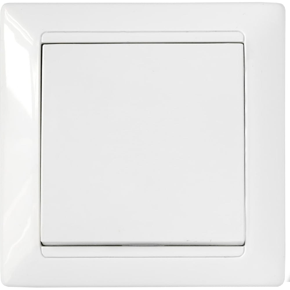 Изображение товара 1-клавишный выключатель Bylectrica серии СТИЛЬ IP44 белый для скрытой установки