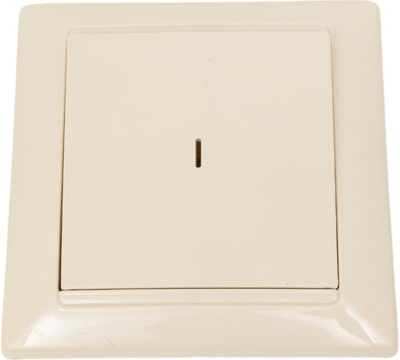 Изображение товара 1-клавишный выключаетль Bylectrica скрытой установки с подсветкой, серия СТИЛЬ, бежевый, С110-813 бежевый