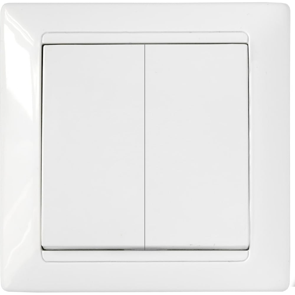 Изображение товара Выключатель Bylectrica 2-клавишный скрытой установки С510-829 белый