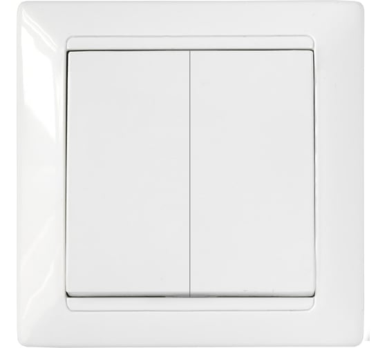Изображение товара 2-клавишный выключаетль Bylectrica скрытой установки, серия СТИЛЬ, белый, С510-803